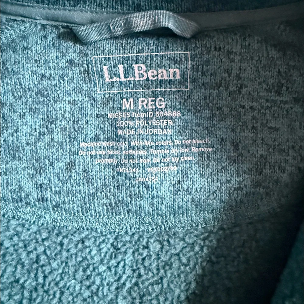 Women's L.L.Bean Sweater Fleece Full-Zip Jacket - Picture 4 of 4
